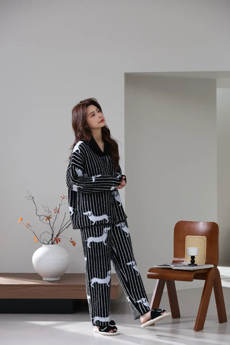 Weicher Fleece-Homewear-Anzug für Damen