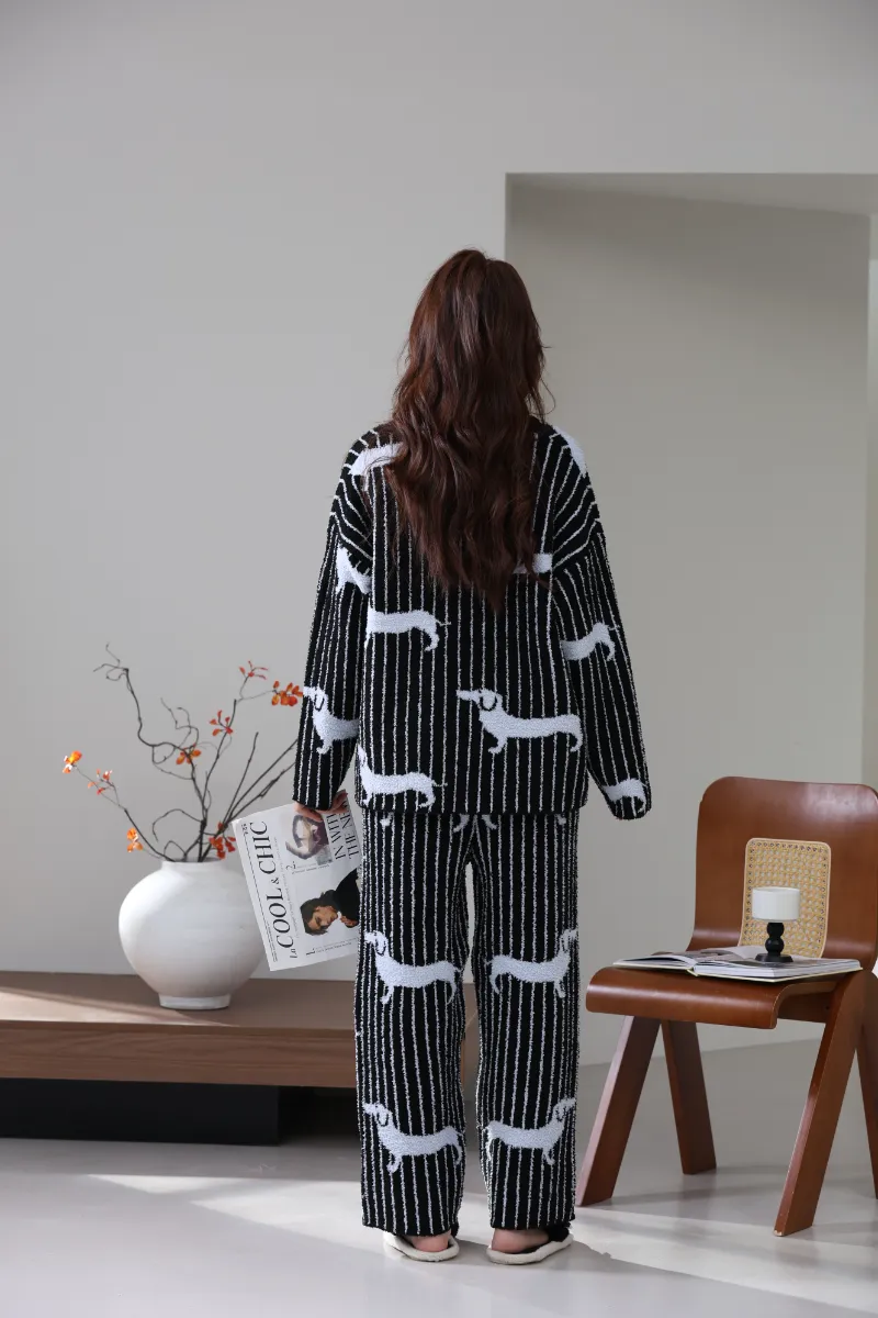 Weicher Fleece-Homewear-Anzug für Damen