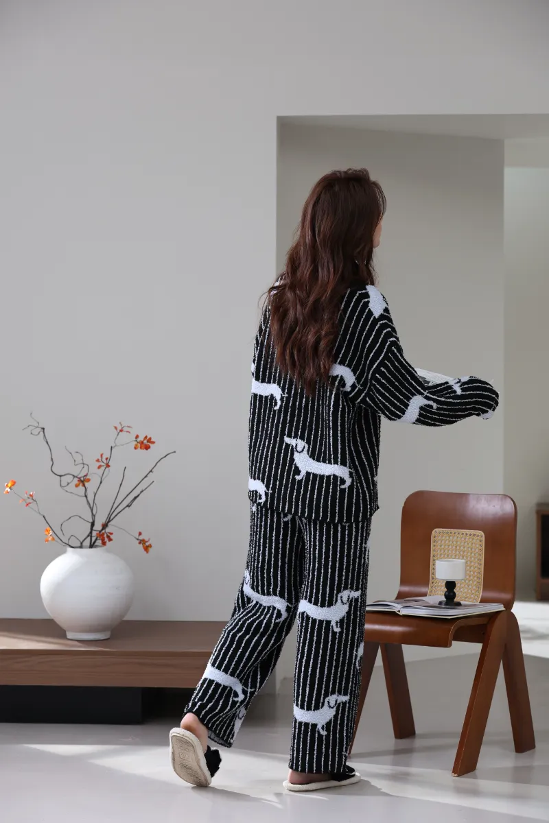 Weicher Fleece-Homewear-Anzug für Damen