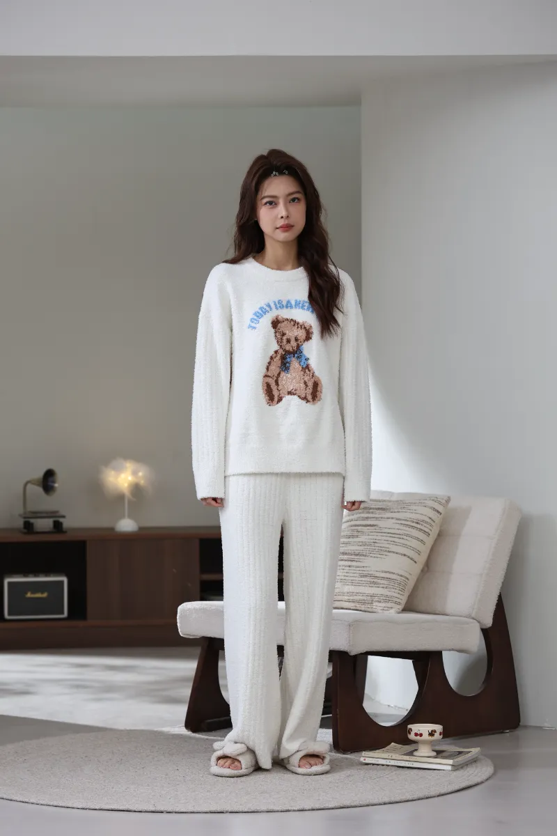 Weiche Fleece-Homewear-Anzüge für Damen